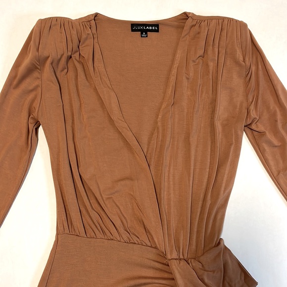 JLUX LABEL TAN DRESS - Picture 5 of 6